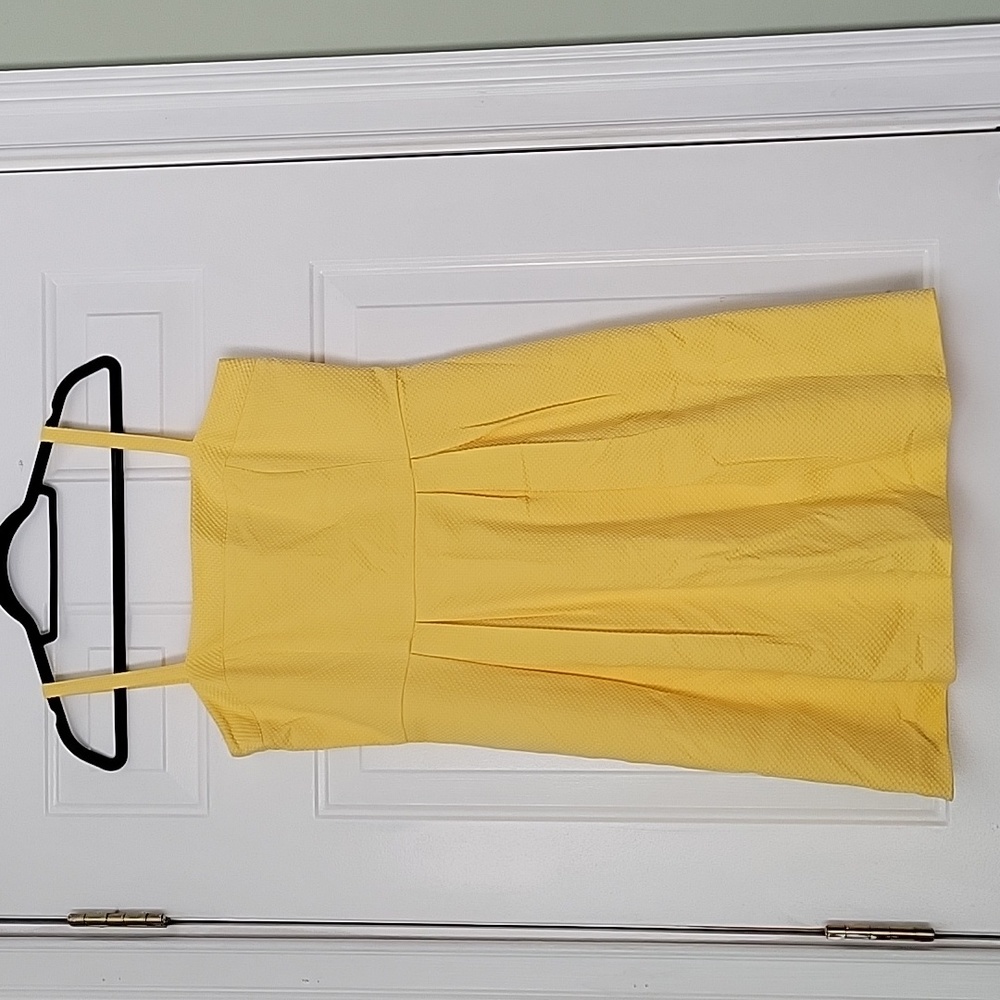 Loft Strapped Yellow Sun Dress
